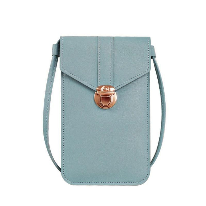 Women's Fashion Lock Touch Screen Mobile Phone Wallet Female Student Buckle Small Wallet Coin Purse Porte Monnaie Femme Mini Bag - MRSLM