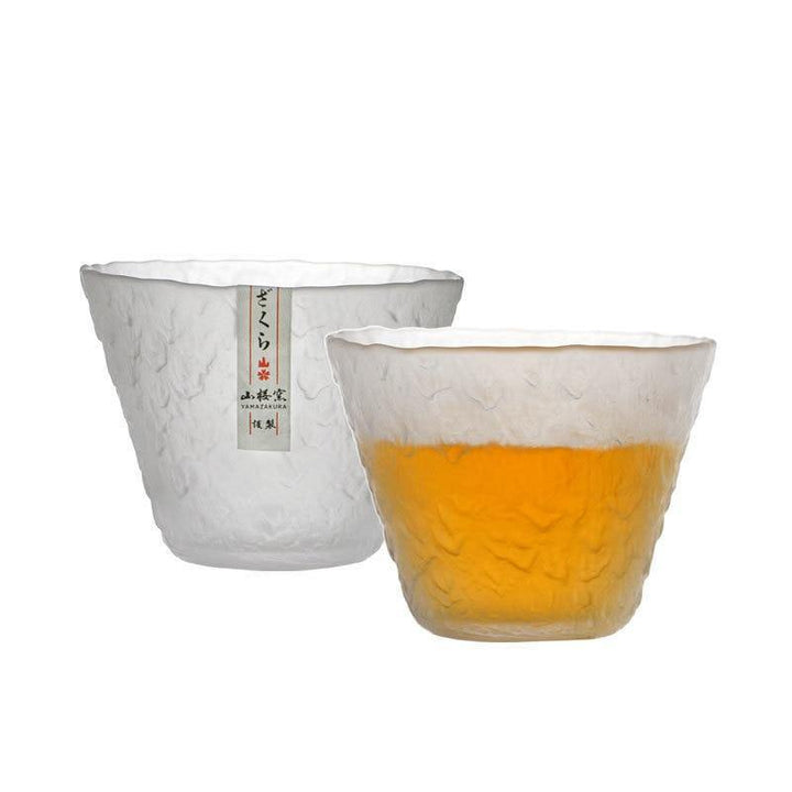 Japanese Style Handmade Hazy Snow Crystal Brandy Snifters Whiskey Shot Glass Hammer Wine Glasses Cup Whisky Tumbler Sake Bowl - MRSLM