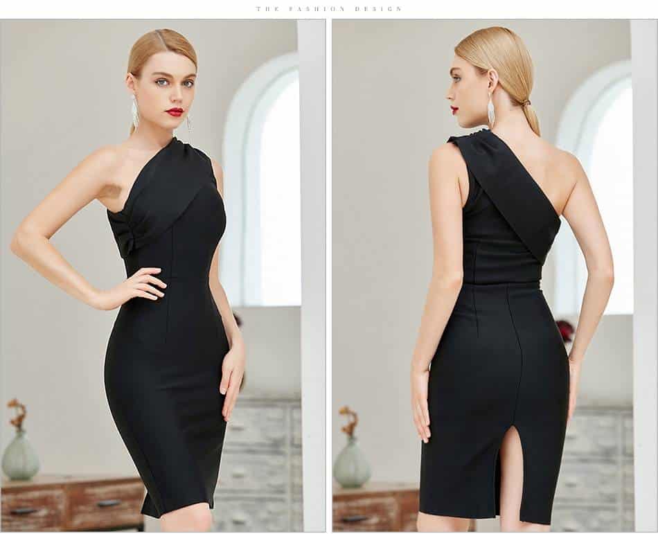 One Shoulder Bodycon Dress