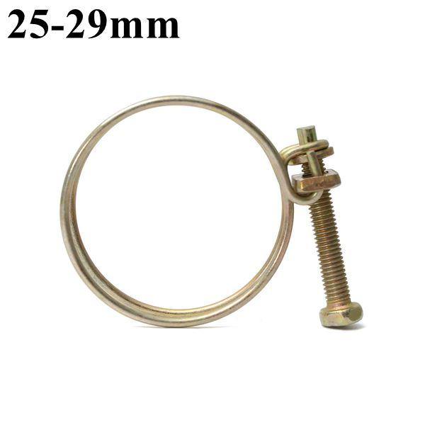 Adjustable Double Wire Water Gas Hose Clamp Pipe Clip Hoop Plumbing Fixture - MRSLM