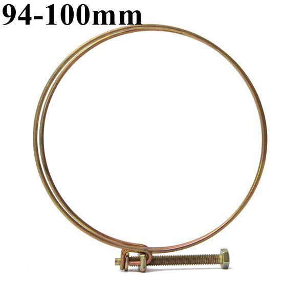 Adjustable Double Wire Water Gas Hose Clamp Pipe Clip Hoop Plumbing Fixture - MRSLM