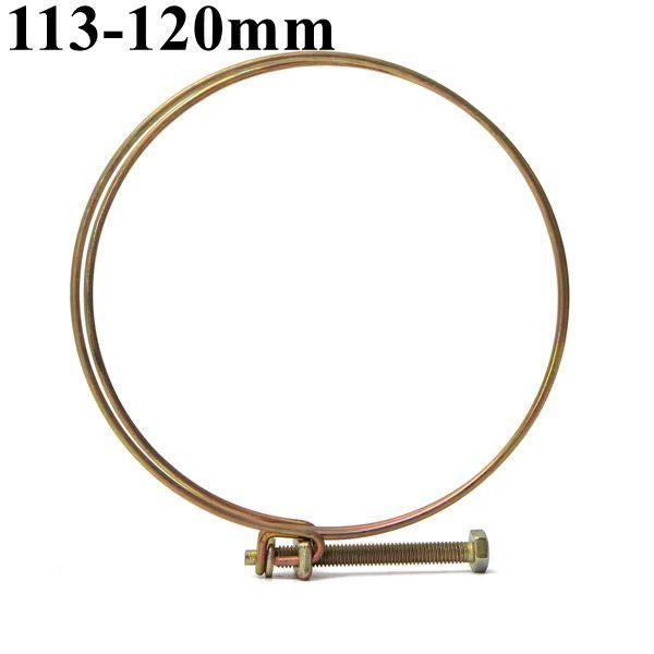 Adjustable Double Wire Water Gas Hose Clamp Pipe Clip Hoop Plumbing Fixture - MRSLM