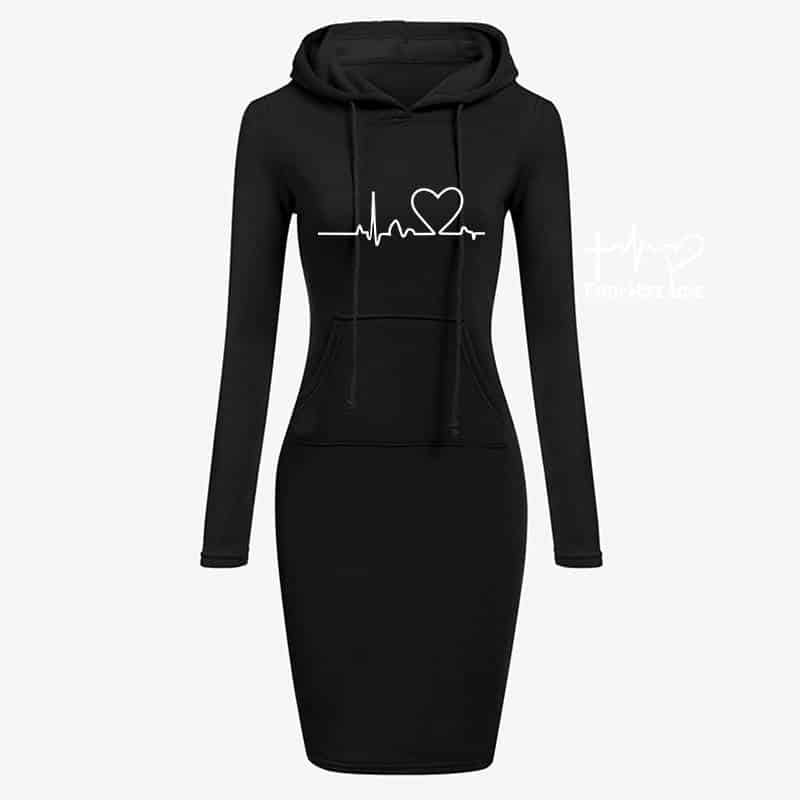 Women's Hope Faith Love Warm Dress