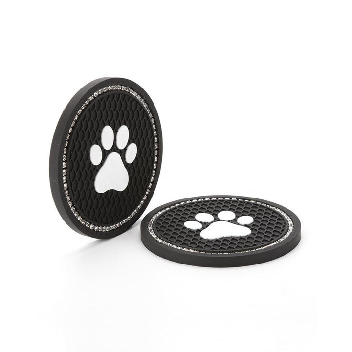 Anti-Slip Paw Print Car Drink Coaster - MRSLM