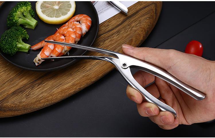 304 Stainless Steel Peeling Shrimp Artifact Practical Peeling Shrimp Pliers Open Shrimp Peeling Skin Shrimp Shrimp Crayfish Kitchen Gadgets Pliers Tool - MRSLM