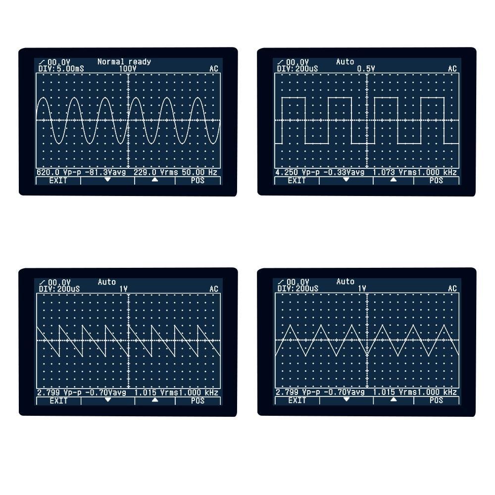 Upgraded MUSTOOL MDS8207 Intelligent 2 in 1Digital 40MHz 200Msps/S Oscilloscope 6000Counts True RMS Multimeter - MRSLM