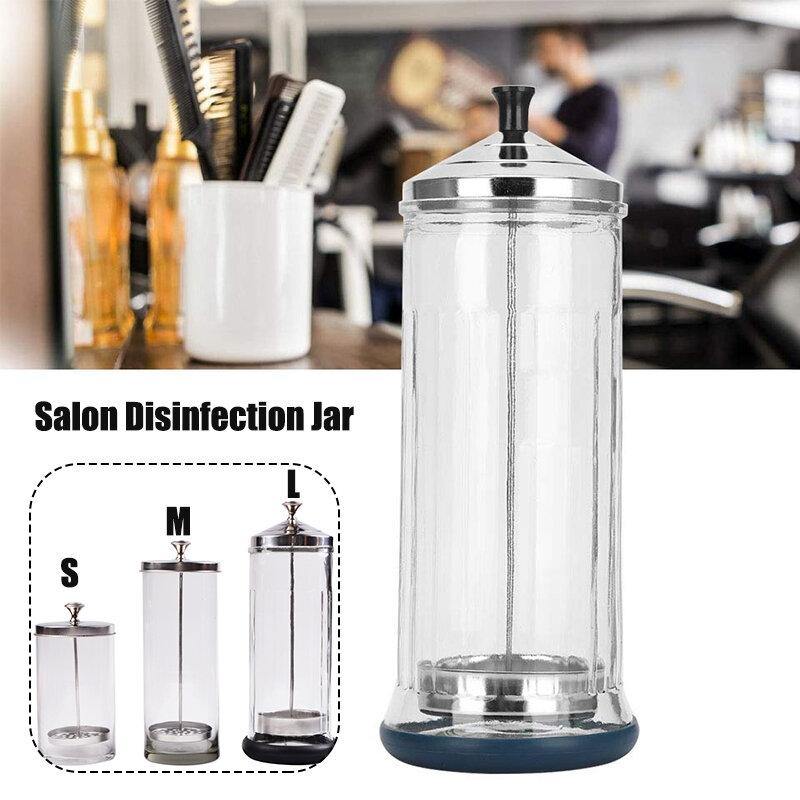 Manicure Tools Disinfection Jar Salon Barber Toothbrush Sterilizer Container Sanitizer Glass Nail Disinfection Cup 9 Inch 6 Inch - MRSLM