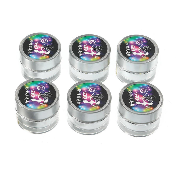 6 Colors Magic Mirror Chrome Pearl Shell Luster Powder Dust Decorations Glitter Pigment - MRSLM