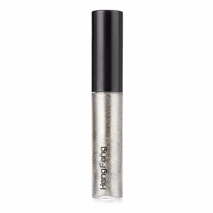 HengFang Glitter Waterproof Eyeliner Liquid White Gold Metallic Makeup Eyes Liner Color Pigment - MRSLM