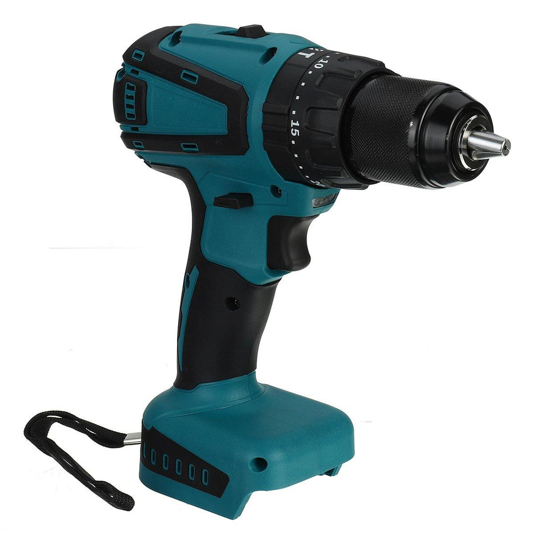 Dual Speed Brushless Impact Drill 10/13mm Chuck Rechargeable Electric Screwdriver for Makita 18V Battery - MRSLM