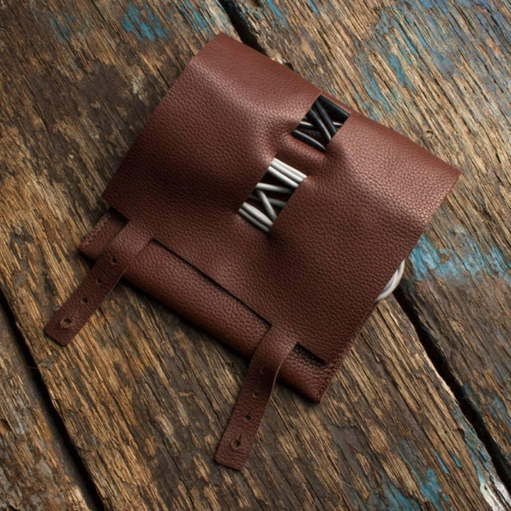 Brown Leather Cord Wrap - MRSLM