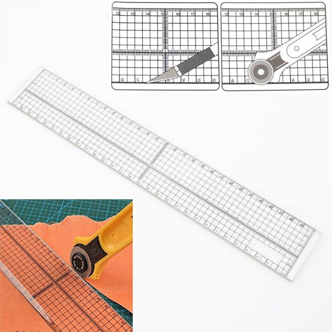 Sewing Patchwork Ruler Quilting Foot Aligned Grid Cutting Edge for Tailor Craft - MRSLM