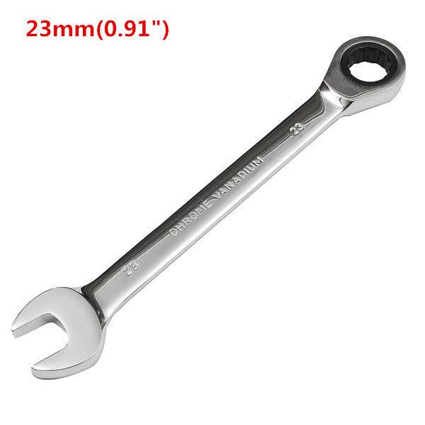 Raitool™ HT01 Chrome Vanadium Steel Metric Ratchet Spanner Gear Wrench Fixed Head 6-32mm - MRSLM