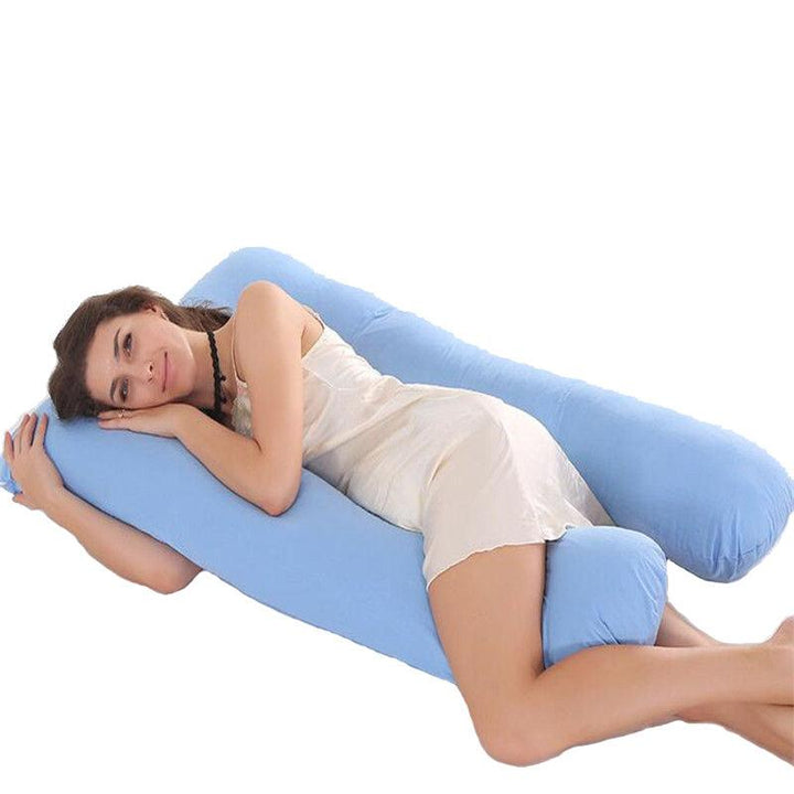 130X70CM U Shape Pillows Comfortable Body Pillow Women Side Sleepers Cushion - MRSLM