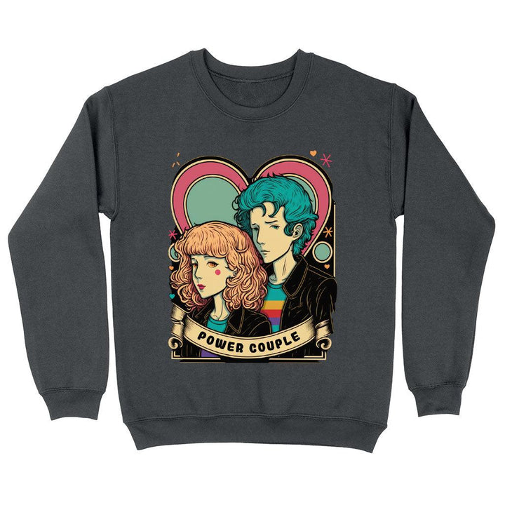 Power Couple Sweatshirt - Love Crewneck Sweatshirt - Art Sweatshirt - MRSLM