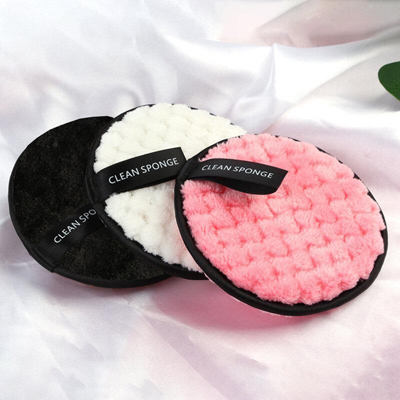 Washing Face Puff Soft Flannelette Remove Makeup Puff Women Lady Beauty Makeup Wash Facial Cosmetic Tool Powder Puff TSLM1 - MRSLM