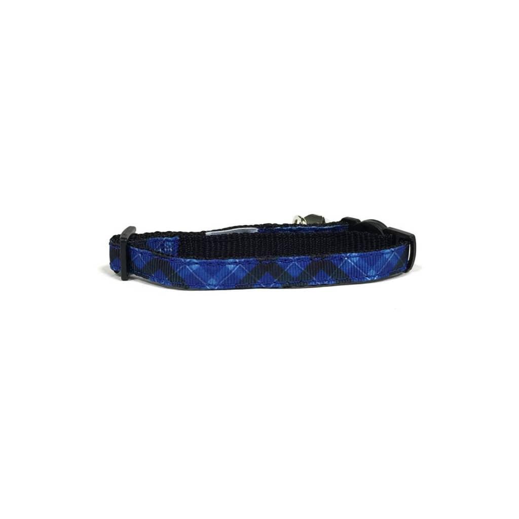 Blue Plaid Cat Collar - MRSLM