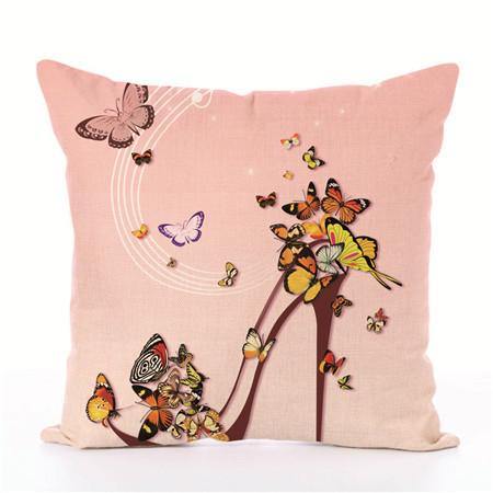 Fairy Tales Flower Style Printed Pillow Cover Butterfly Girls Pillow Case house Bed Hotel Decorative - MRSLM