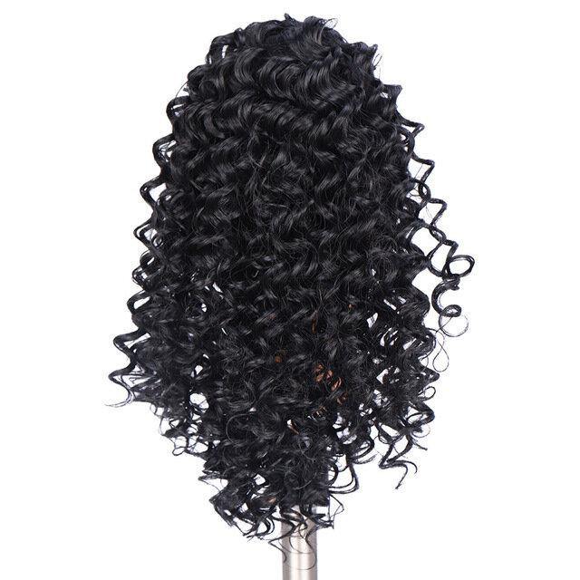 14 Inch Mid-Length Curly Ponytail With Clip Soft Fluffy Chemical Fiber Wig Piece - MRSLM