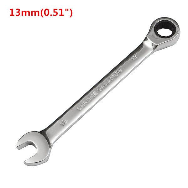 Raitool™ HT01 Chrome Vanadium Steel Metric Ratchet Spanner Gear Wrench Fixed Head 6-32mm - MRSLM