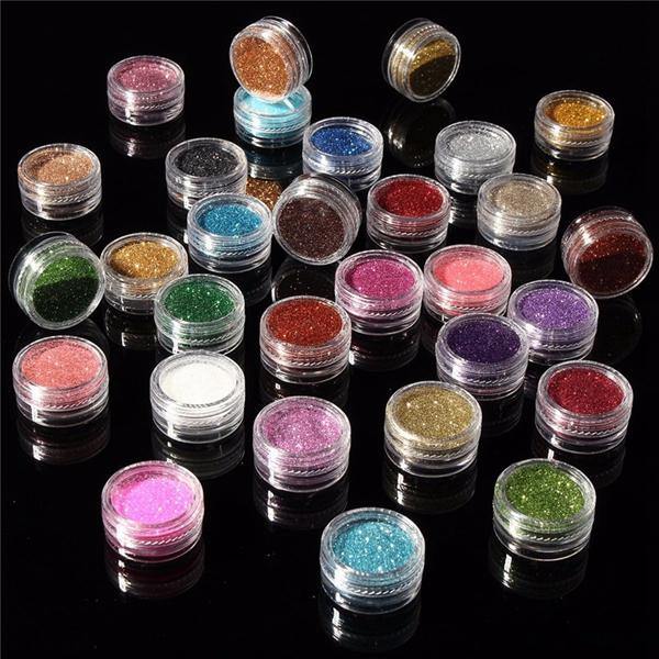 30 Colors Pro Makeup Glitter Powder Eyeshadow Pigment Eye Shadow Cosmetic Nail Art DIY - MRSLM