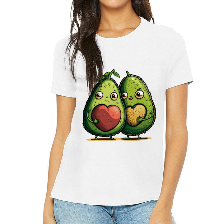 Avocado Women's T-Shirt - Love Couple T-Shirt - Graphic Relaxed Tee - MRSLM