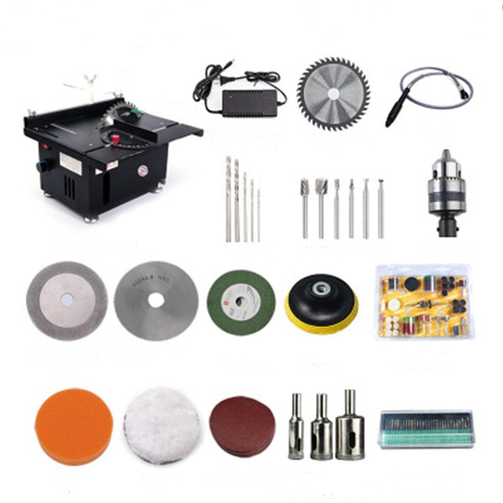 100V-240V Mini Household Table Saws Woodworking Micro Precision Bench Saws Multifunctional Cutting Machine - MRSLM