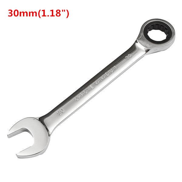 Raitool™ HT01 Chrome Vanadium Steel Metric Ratchet Spanner Gear Wrench Fixed Head 6-32mm - MRSLM