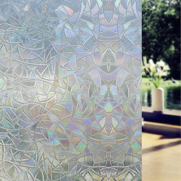 45x200cm 3D Window Films Privacy Film Static Decorative Film Non-Adhesive Squama - MRSLM