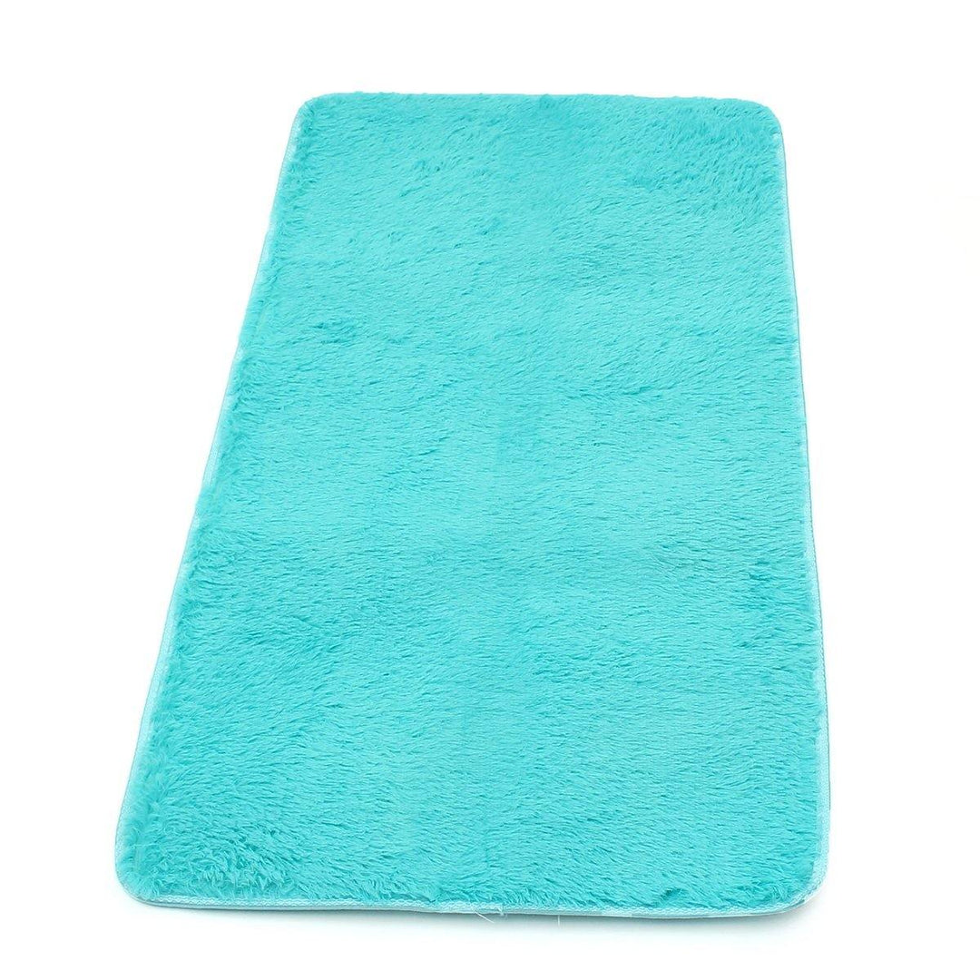 60 x 120cm Anti Skid Shaggy Fluffy Area Rug Bedroom Carpet Floor Mat Parlor Decor - MRSLM