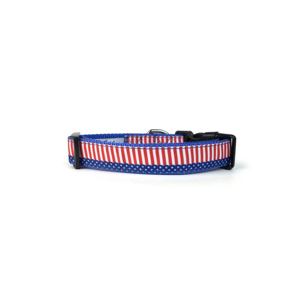 4th of July Star & Stripes Dog Collar - MRSLM