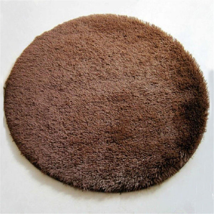 Round Fluffy Rugs Anti-Skid Shaggy Area Floor Yoga Mats - MRSLM