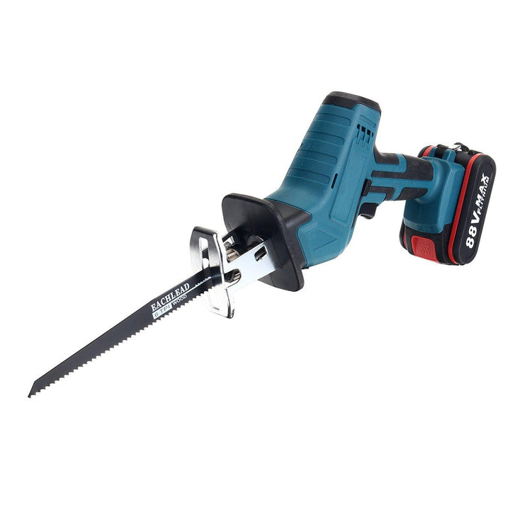 Cordless Reciprocating Saw With 4 Blades Rechargeable Electric Saw for Sawing Branches Metal PVC Wood - MRSLM