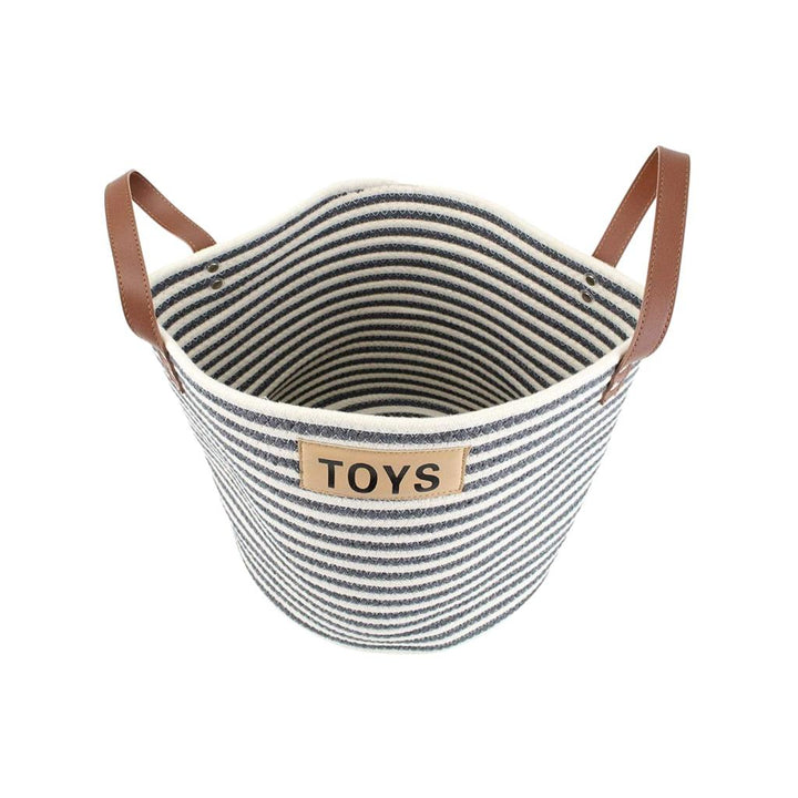 Cotton Rope Pet Toy Storage Basket - MRSLM