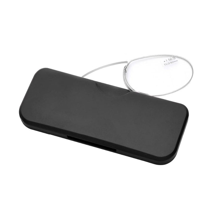 Nose Clip Unisex Reading Glasses Portable Wallet Frameless Reader Mini Presbyopia Glass - MRSLM