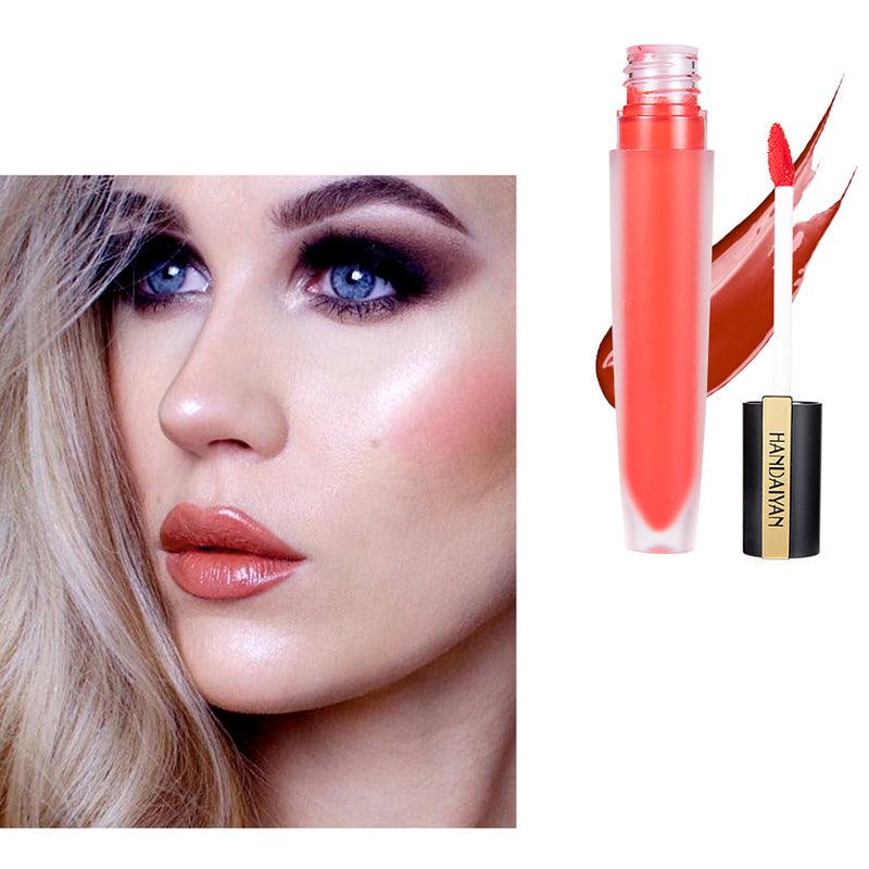 HANDAIYAN Matte Lip Gloss Lips Lipstick Long Lasting Liquid Cosmetics Exaggerated Makeup - MRSLM