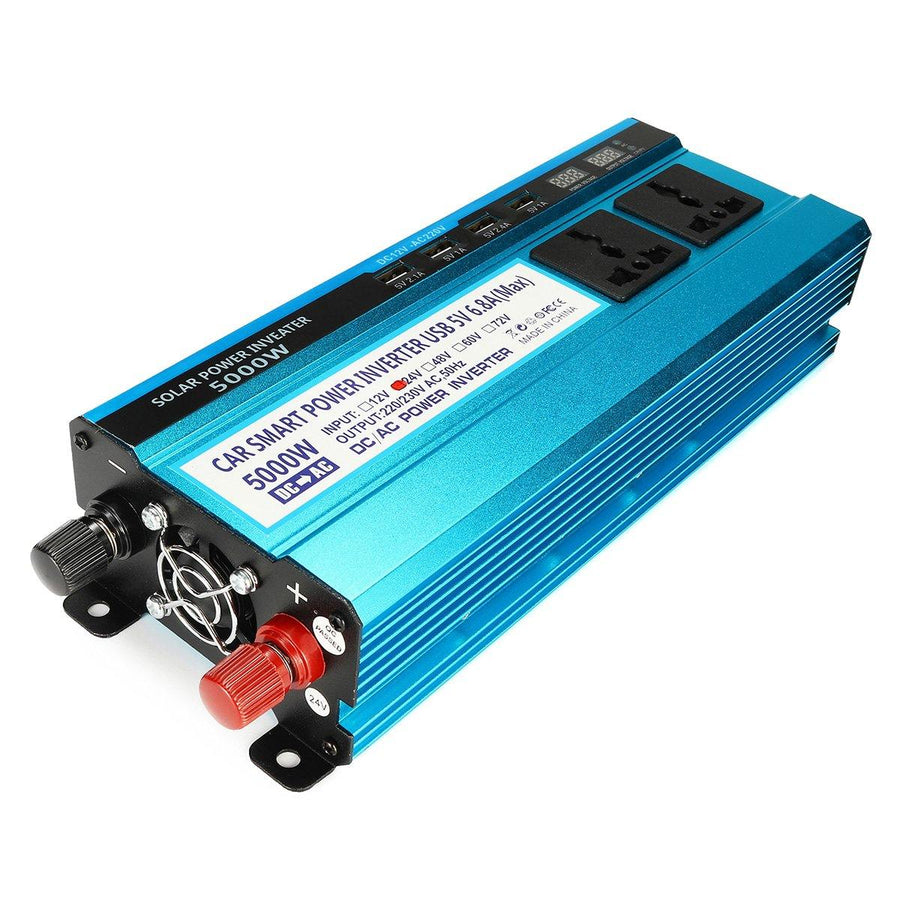 2200W Peak Solar Power Inverter Dual LED Screens 12V/24V DC to 220V AC Modified Sine Wave Converter - MRSLM