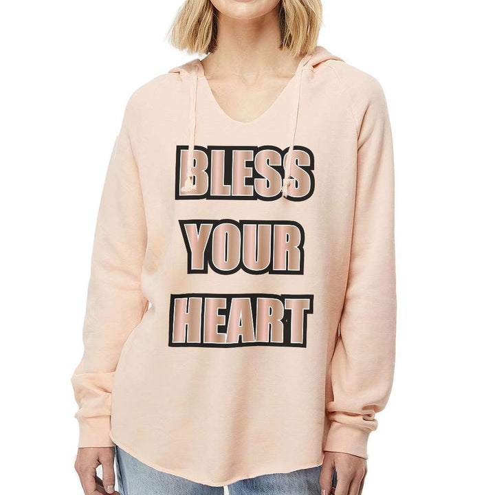 Bless Your Heart California Wave Wash Hoodie - Cool Hooded Sweatshirt - Inspirational Hoodie - MRSLM