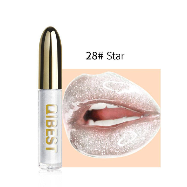 28 Colors Polarized Lip Gloss Long-Lasting Coloring Moisturizing Glass Lip Glaze - MRSLM