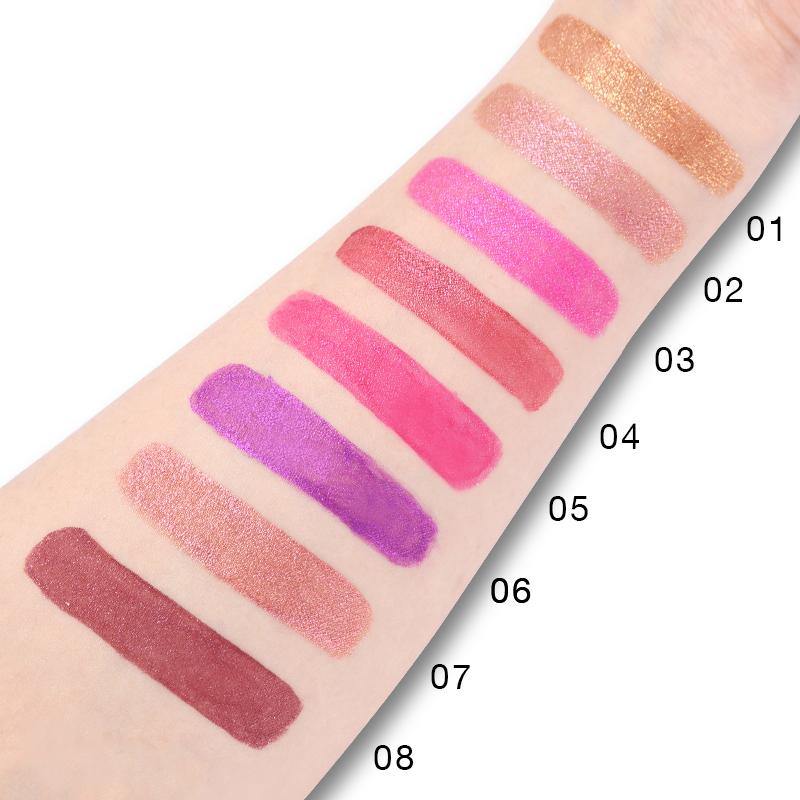 8 Colors Shimmer Lip Gloss Liquid Lip Stick - MRSLM