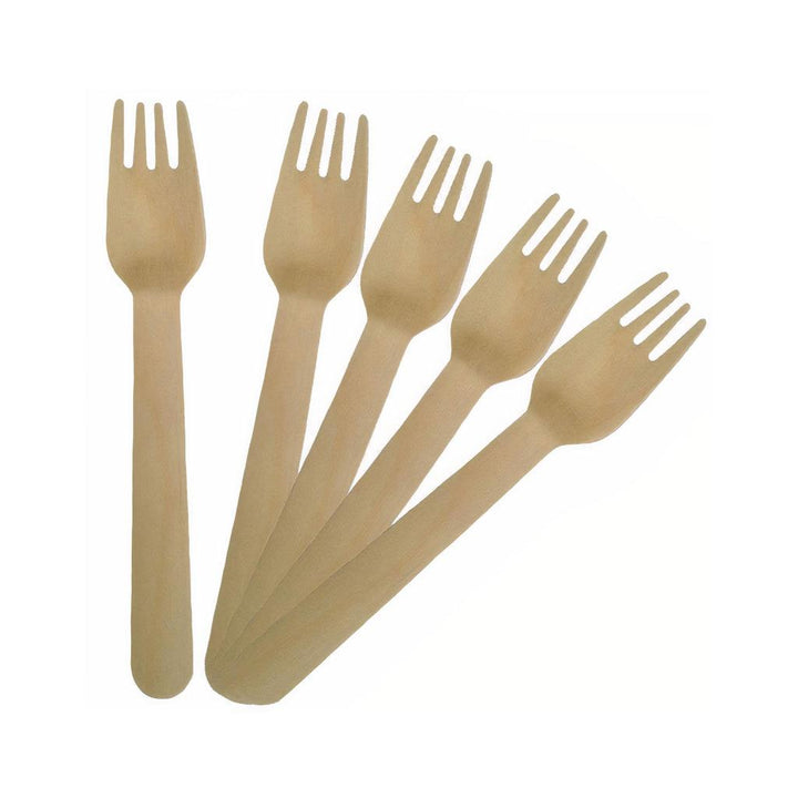 Birchwood Disposable Forks (100 Pcs) - MRSLM