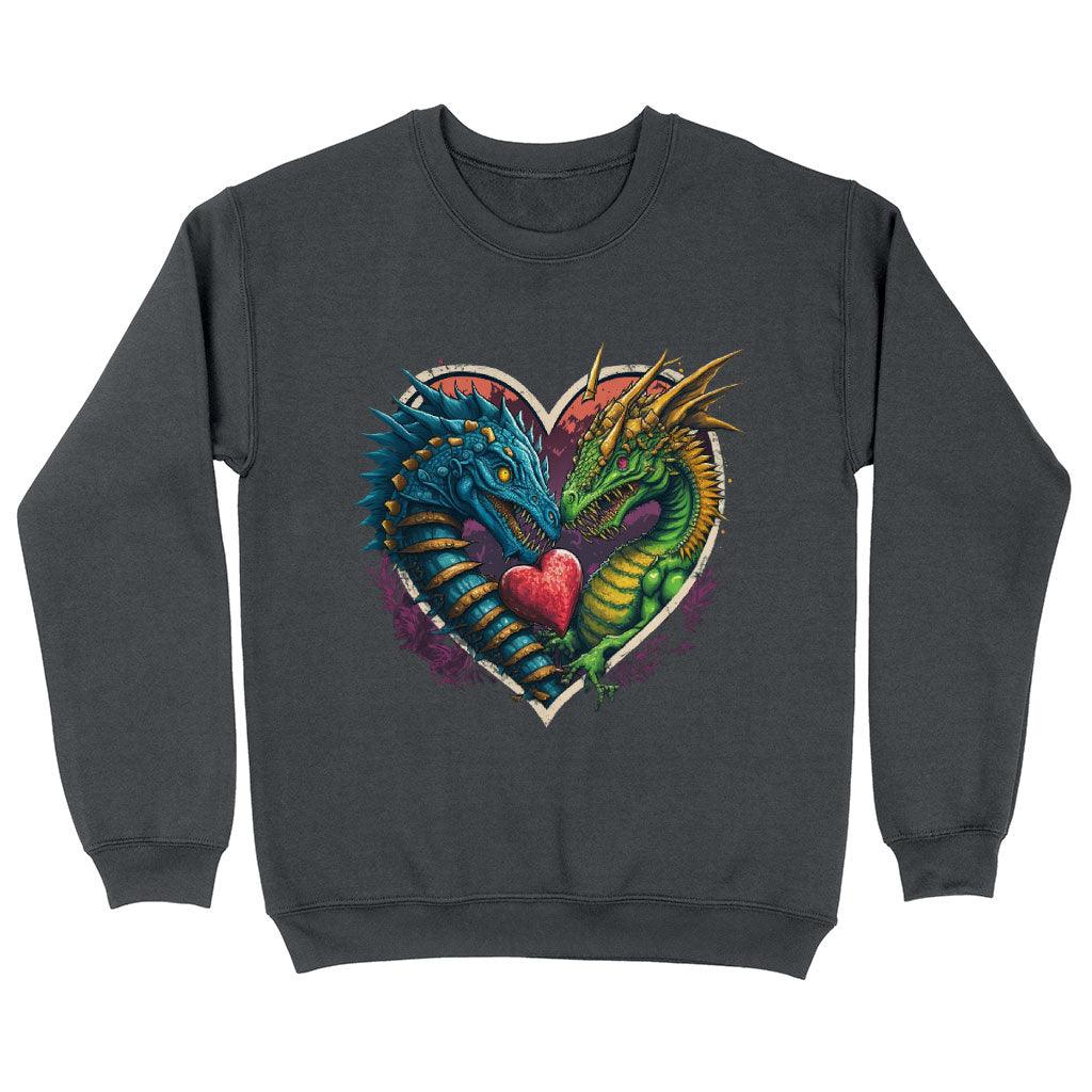 Animal Themed Sweatshirt - Dinosaur Graphic Crewneck Sweatshirt - Colorful Sweatshirt - MRSLM