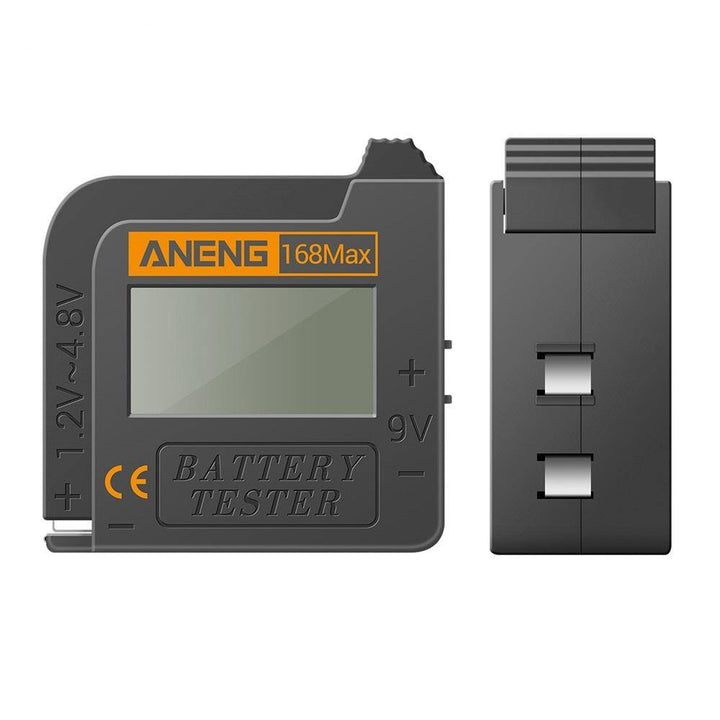 ANENG 168Max Digital Lithium Battery Capacity Tester Universal Test Checkered Load Analyzer Display Check AAA AA Button Cell - MRSLM