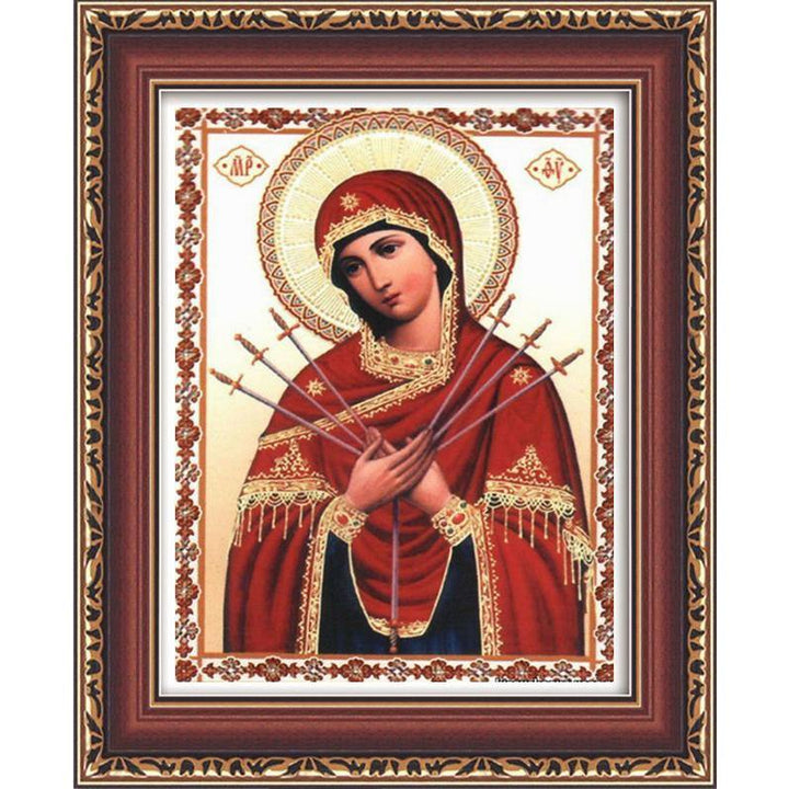 Honana WX-677 5D Round Diamond Painting DIY Cross Stitch Home Decor Diamond Embroidery Religious Gift - MRSLM