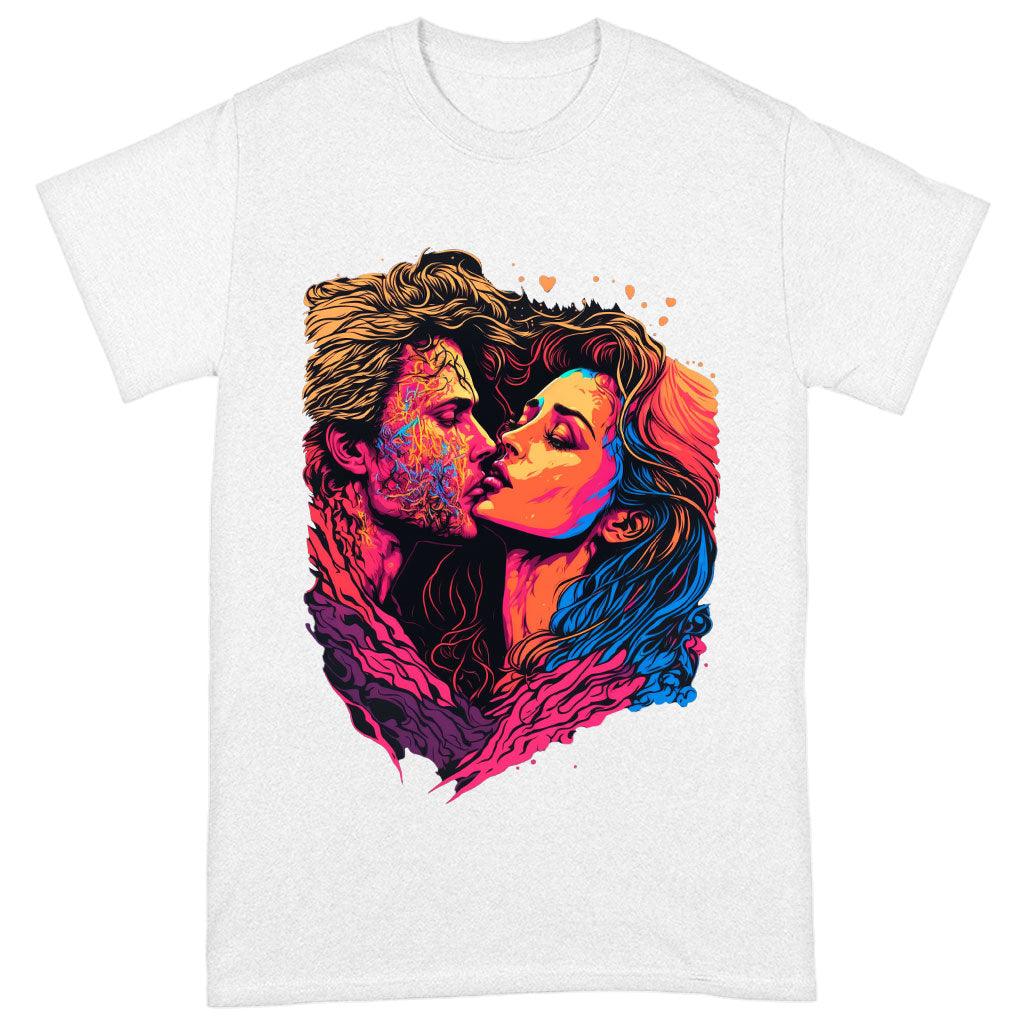 Passion Heavy Cotton T-Shirt - Couple Print Tee Shirt - Unique T-Shirt - MRSLM