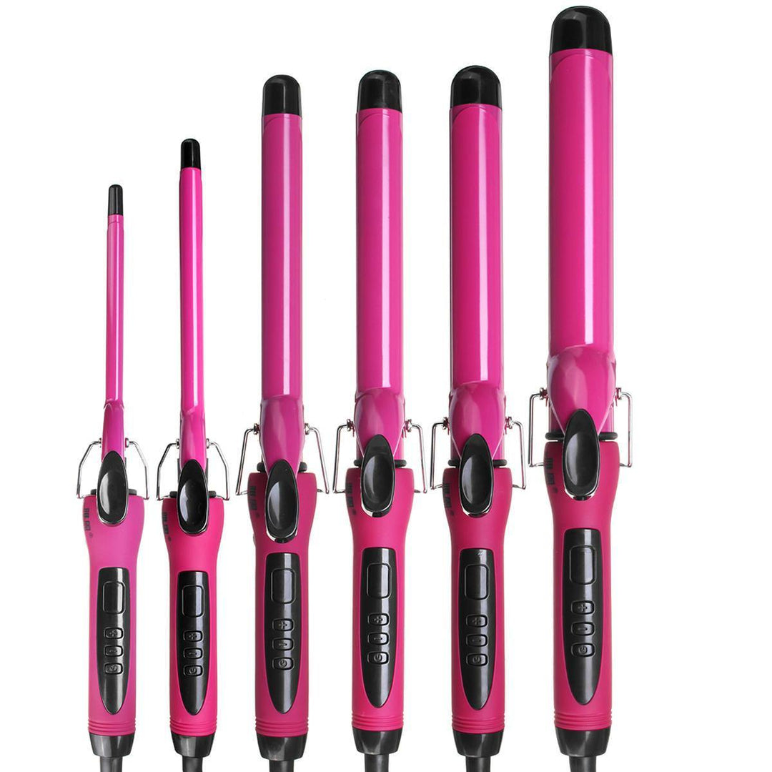 360° Rotating Electric Hair Salon Curler Tool Ceramic Curling Iron Wand - MRSLM