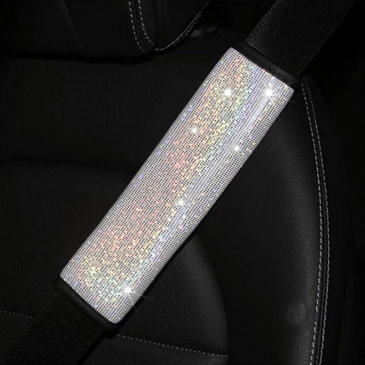 Multicolor Bling Seat Belt Strap Covers - MRSLM