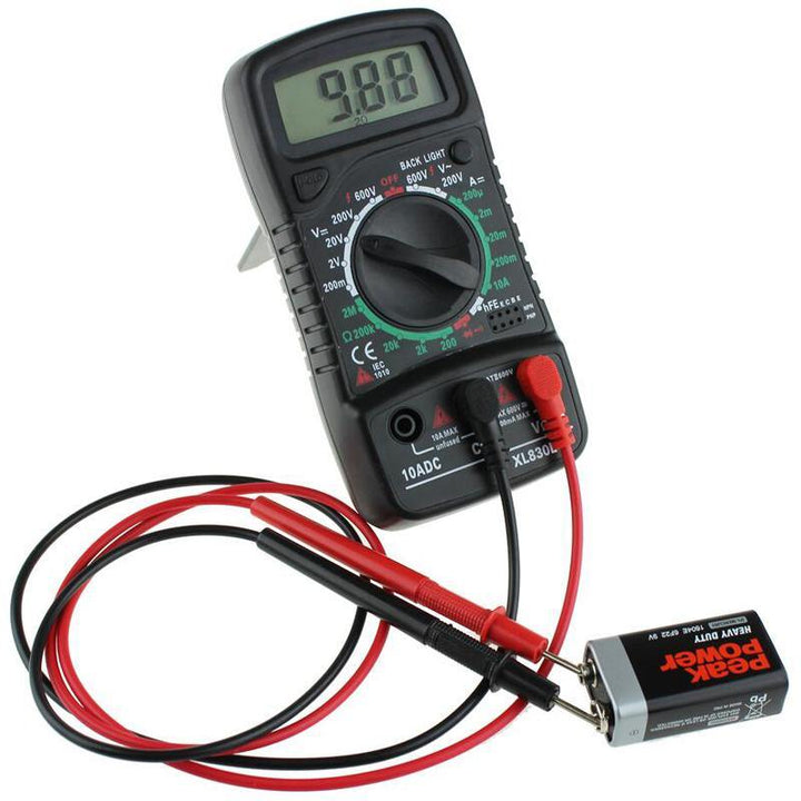 ANENG XL830L Digital LCD Multimeter Voltmeter Ammeter AC/DC/OHM Volt Current Tester - MRSLM