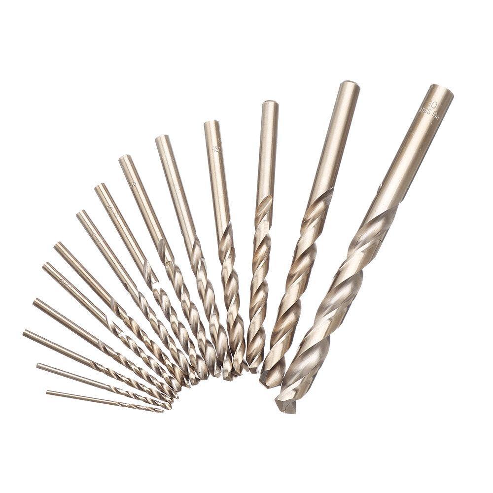 Drillpro 99Pcs M35 Cobalt Drill Bit Set 1.5-10mm HSS-Co Jobber Length Twist Drill Bits For Stainless Steel Wood Metal Drilling - MRSLM