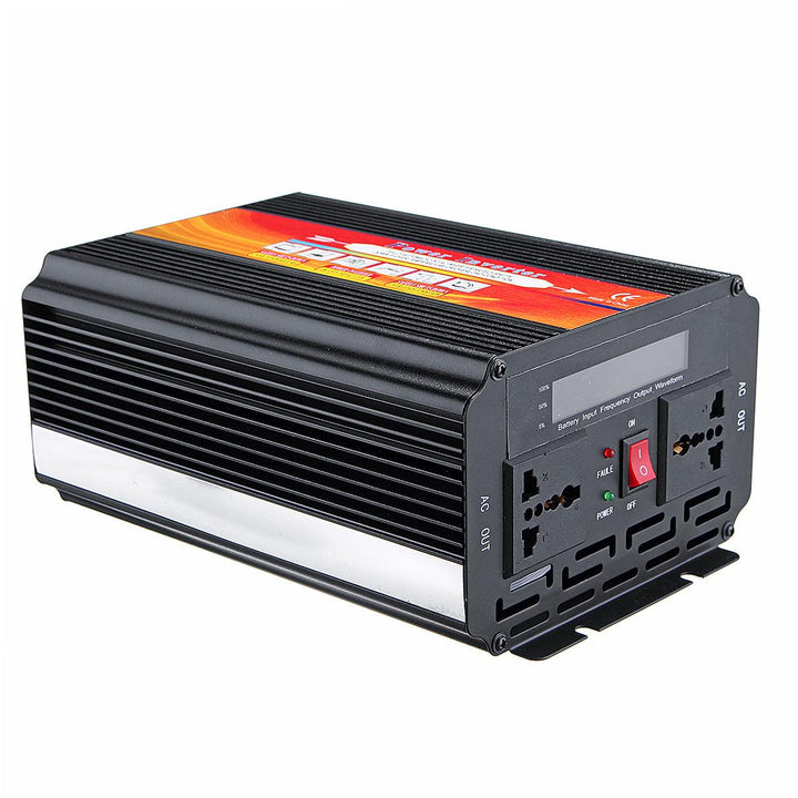 5000W Smart Solar Power Inverter DC 12V/24V to AC 220V/110V Converter Intelligent LCD Display - MRSLM